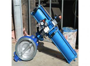 對(duì)夾式氣動硬(ying)密封蝶閥